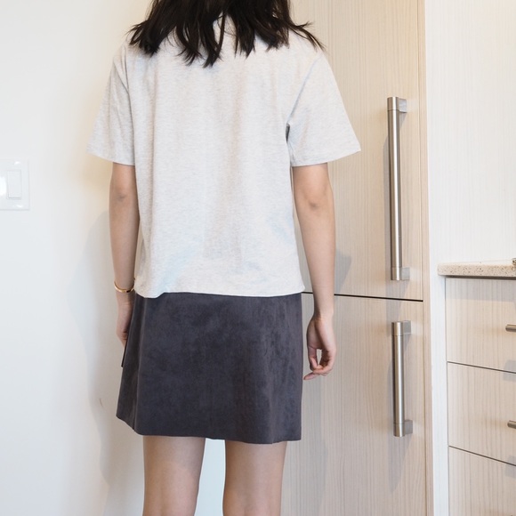 Wilfred Free Faux Suede Mini Skirt - Picture 3 of 8